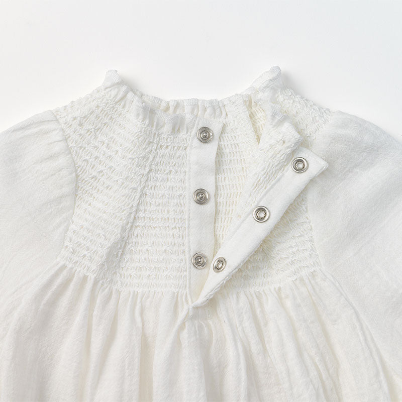 Size 100-120: blouses 1 shirring white