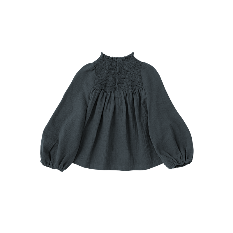 Size 70-90: blouses 3 shirring navy