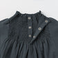 Size 100-120: blouses 3 shirring navy