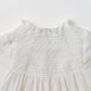 Size 70-90: dress 1 shirring white