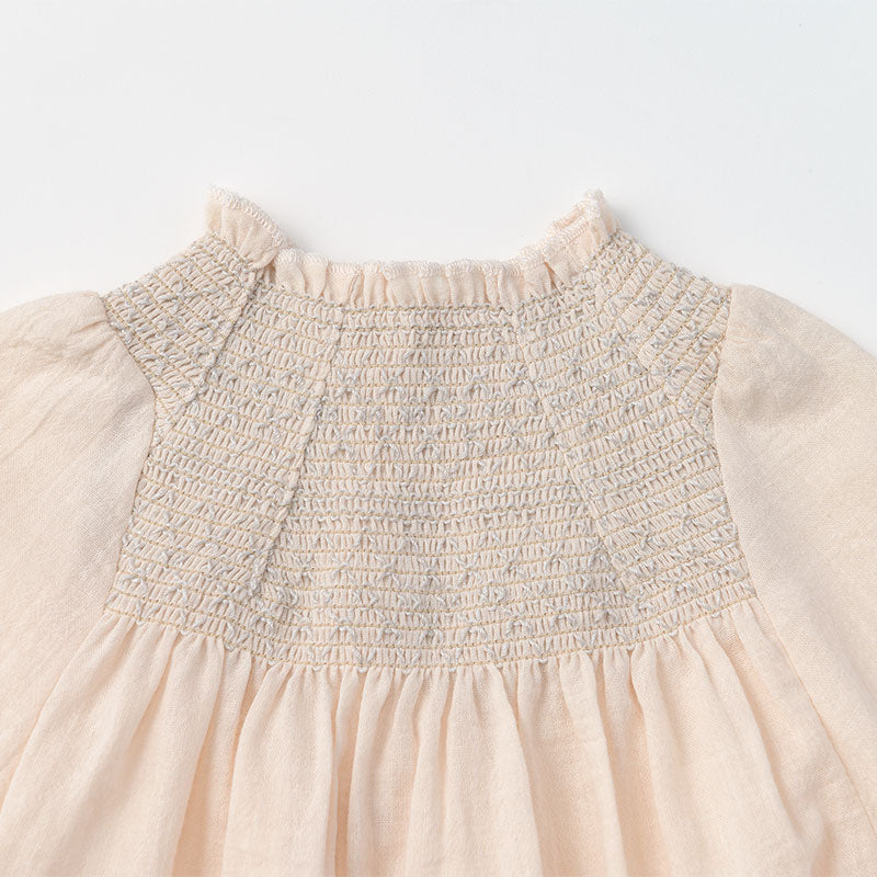 Size 100-120: dress 2 shirring pink