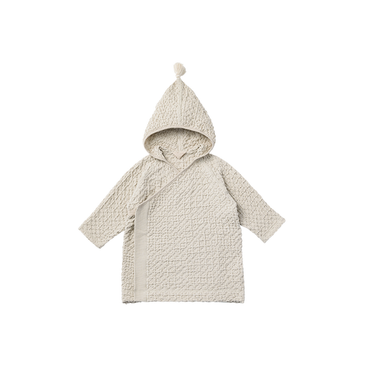 hooded bathrobe 3 ice grey